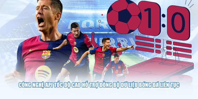 Công nghệ API tốc độ cao hỗ trợ đồng bộ dữ liệu bóng đá liên tục